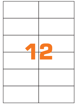 A4 Indirizzo Stampante Ufficio Etichette Bianche 2 Per Foglio 100 - Foto 12