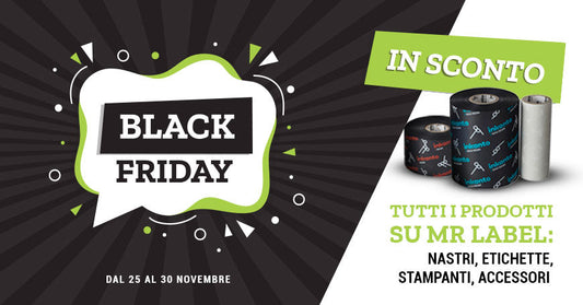 Black Friday ribbon, stampanti, etichette | MrLabel