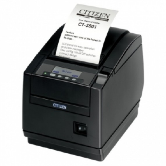 Citizen CT-S801II, 8 punti /mm (203dpi), Cutter, Display, nero