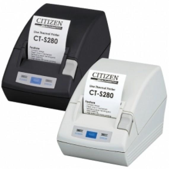 Citizen CT-S281L, RS232, 8 punti /mm (203dpi), Cutter, bianco