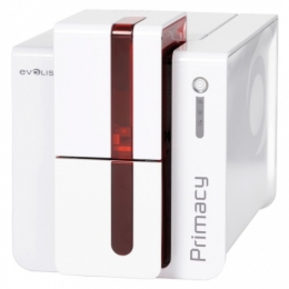 Evolis Primacy, unilaterale, 12 punti /mm (300dpi), USB, Ethernet, MSR, rosso